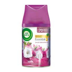 AIRWICK SMOOTH SATIN &amp; MOON LILY AIR FRESHENER SPRAY, 250 ML