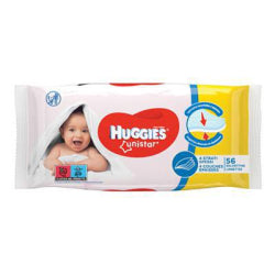 БЕБЕШКИ МОКРИ КЪРПИЧКИ HUGGIES 56 БР