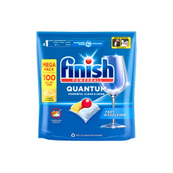 ТАБЛЕТКИ ЗА СЪДОМИЯЛНА FINISH QUANTUM ЛИМОН, 100 БР В ПЛИК