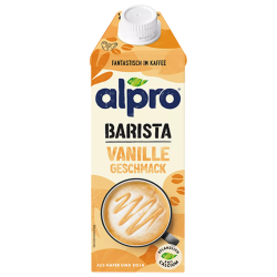 Овесено-Соево Мляко Alpro Barista С Вкус На Ванилия 750 Мл.