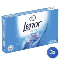 LENOR SCENTED DRYER TOWELS, 25 PCS
