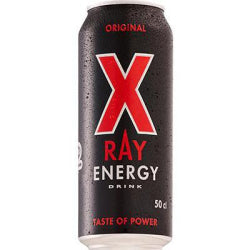 ЕНЕРГИЙНА НАПИТКА С КОФЕИН X-RAY ENERGY, КЕН 500 МЛ