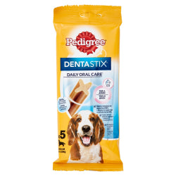 ДЕНТАЛНИ ПРЪЧКИ ЗА КУЧЕТА PEDIGREE DENTASTIX MEDIUM 128 Г.