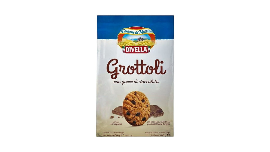 400гр Бисквити гротоли с капки шоколад Divella.