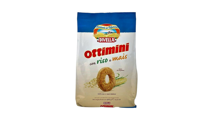 400гр Бисквити ориз и царевица Divella.