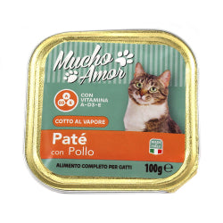Пастет За Котки Mucho Amor Pollo, Пиле  100 Г.