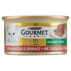 Храна За Котки Purina Gourmet Gold С Патешко И Спанак, Консерва 85 Г.