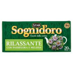 ЧАЙ STAR SOGNI DORO RILASSANTE, 20 ПАКЕТЧЕТА.