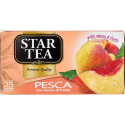 STAR TEA WITH PEACH FLAVOR, 25 PACKS