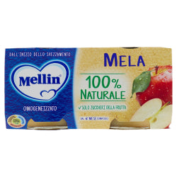 ПЛОДОВО ПЮРЕ MELLIN MELA 2Х100Г, ЧЕРВЕНА ЯБЪРКА.