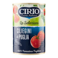 PEELED TOMATOES CIRIO CILIEGINI DI PUGLIA, CANNED 400 G