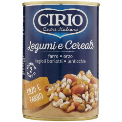 БОБ С ЛЕЩА И ЗЪРНЕНИ КУЛТУРИ CIRIO, КОНСЕРВА 410 Г.