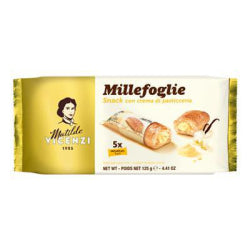 VICENZI MINI SNACK BUTTERS WITH VANILLA CREAM 125 G