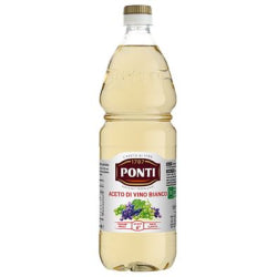 WHITE WINE VINEGAR PONTI CLASSICO TRANSPARENTE PET-2 MODEL, 1 L
