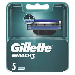 НОЖЧЕТА ГЛАВИ ЗА САМОБРЪСНАЧКА GILLETTE MACH 3 STANDART, 5 БР.