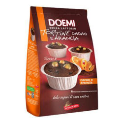 КЕКСЧЕТА С КАКАО И ПОРТОКАЛОВИ ПАРЧЕНЦА, 250 Г DOEMI TORTINE