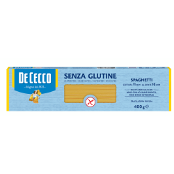 ПАСТА БЕЗ ГЛУТЕН DE CECCO СПАГЕТИ №12, 400 Г