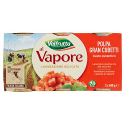 DICED TOMATOES VALFRUTTA GRAN CUBETTI 3x400 G