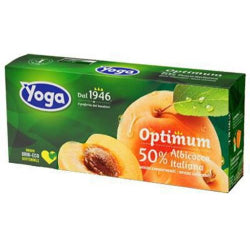 YOGA ALBICOCCA APRICOT FRUIT DRINK, 3 X 200 G