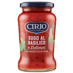 CIRIO TOMATO SAUCE WITH BASIL, GLASS 350 G