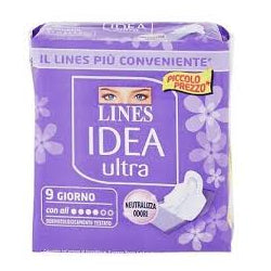 ДАМСКИ ПРЕВРЪЗКИ LINES IDEA ULTRA GIORNO С КРИЛЦА 9 БР.