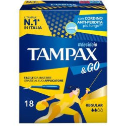 ТАМПОНИ TAMPAX & GO NEW REGULAR 18 БР