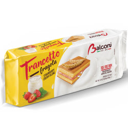DRY PASTE BALCONI TRANCETTO WITH STRAWBERRY CREAM 10X28 G