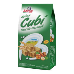 МИНИ ВАФЛИ BALCONI CUBI ЛЕШНИК 250Г.