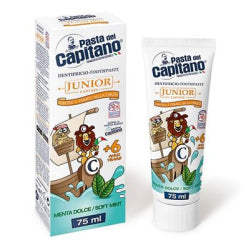 ПАСТА ЗА ЗЪБИ CAPITANO JUNIOR MENTA + 6 Г, 75 МЛ.