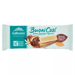 GALBUSERA BUONI COSI WAFFLES WITH COCOA AND VANILLA CREAM, 175 G