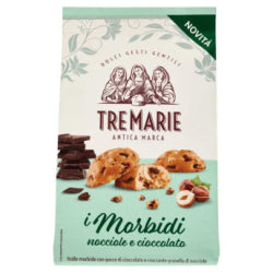 TRE MARIE MORBIDI BISCUITS WITH HAZELNUTS AND CHOCOLATE 300 G