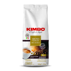 КАФЕ НА ЗЪРНА KIMBO AROMA GOLD 500 Г