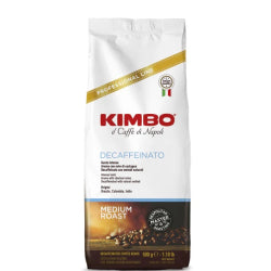 КАФЕ НА ЗЪРНА KIMBO ESPRESSO БЕЗКОФЕИНОВО 500 Г.