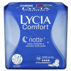 ДАМСКИ ПРЕВРЪЗКИ LYCIA ASSORBENTE ULTRA NIGHT 10 БР.