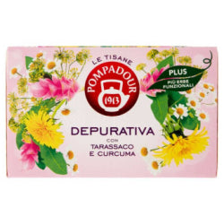 ЧАЙ LE TISANE POMPADOUR DEPURATIVA С КУРКУМА, 15+3 ПАКЕТЧЕТА.