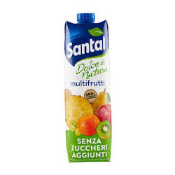 SANTAL MULTIFRUTTI FRUIT DRINK WITHOUT SUGAR 1 L