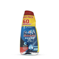 DISHWASHER DETERGENT FINISH GEL POWER ALL IN ONE FRESH 2x600 ML
