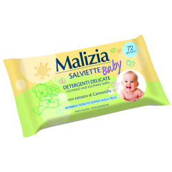 WET WIPES MALIZIA BABY WITH CAMOMILE, PACK OF 72