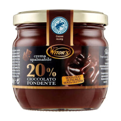 WITOR'S COCOA CREAM WITH NATURAL CHOCOLATE, GLASS 360 G