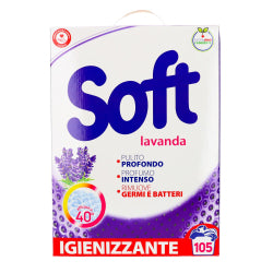 ПРАХ ЗА ПРАНЕ SOFT ЛАВАНДУЛА В КУТИЯ 105 ПРАНЕТА, 5.25 КГ
