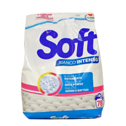 ПРАХ ЗА ПРАНЕ SOFT BIANCO INTENSO 70+8 ПРАНЕТА В ПЛИК, 3.9 КГ