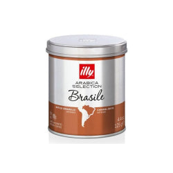 МЛЯНО КАФЕ ILLY MOKA ARABICA BRASILE, КУТИЯ 125 Г.