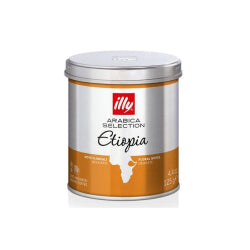 МЛЯНО КАФЕ ILLY MOKA ARABICA ETHIOPIA, КУТИЯ 125 Г.