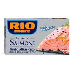 ПУШЕНО ФИЛЕ СЬОМГА RIO MARE С ЧЕРЕН ПИПЕР 150 Г.