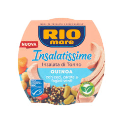 САЛАТА С РИБА ТОН RIO MARE СЪС ЗЕЛЕН БОБ И КИНОА 160 Г