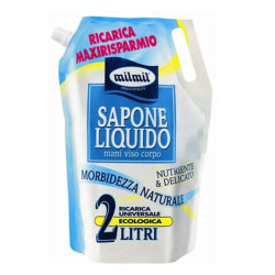 ТЕЧЕН САПУН MILMIL NATURALE ПЪЛНИТЕЛ ECO PACK, 2 Л