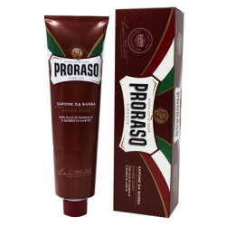 КРЕМ ЗА БРЪСНЕНЕ PRORASO ROSSO, САНДАЛОВО ДЪРВО В ТУБА, 150 МЛ.