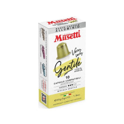 КАФЕ КАПСУЛИ MUSETTI GENTILE NESPRESSO  100% АРАБИКА 10БР.