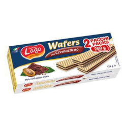 LAGO WAFFLES WITH COCOA CREAM 2x125 G