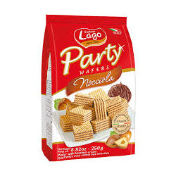 МИНИ ВАФЛИЧКИ LAGO PARTY С ЛЕШНИКОВ КРЕМ 250 Г